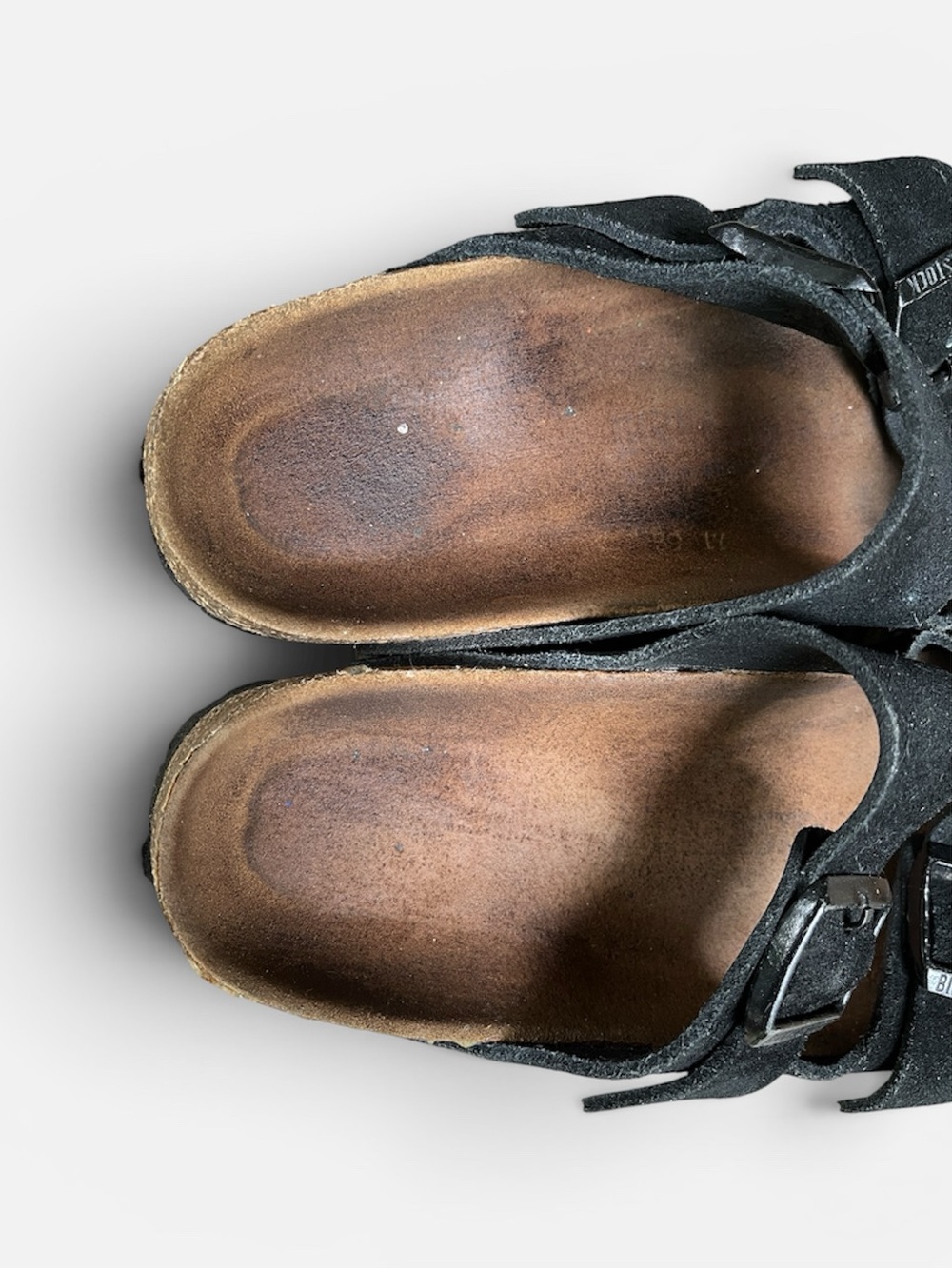 Birkenstock Arizona Two-Strap Sandal in Black Size EU 39; US 8-8 1/2 FLAWS - Picture 8 of 11